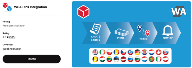 DPD UK app store installation